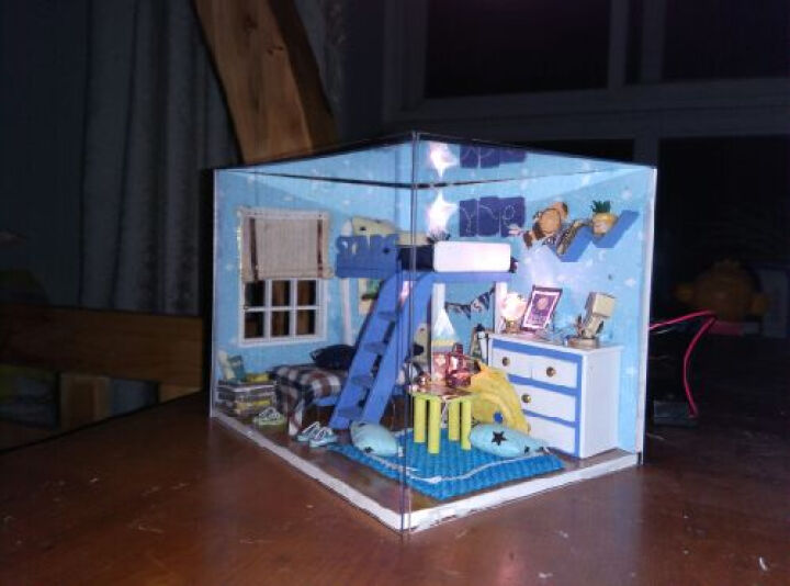 智趣屋 diy小屋现代轻奢公寓创意拼装模型建筑公主房手工玩具生日礼物 K-005香草面包坊 晒单图