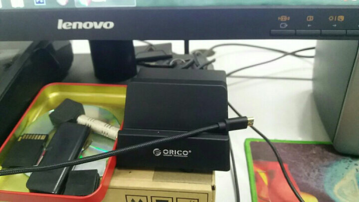 奥睿科（ORICO）CHK-4U USB充电器创意智能充电头 苹果华为手机平板通用充电支架/充电底座 黑 晒单图