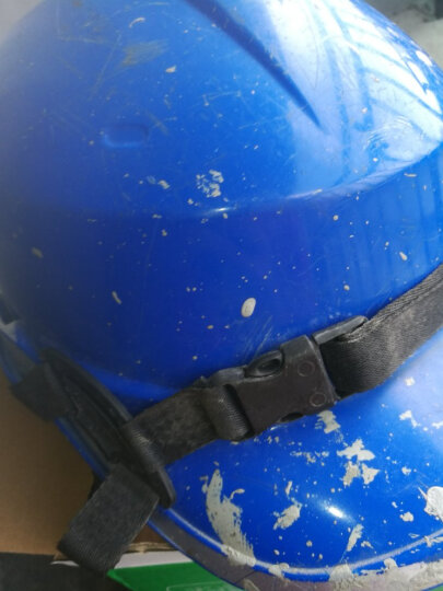 代尔塔(Deltaplus) ABS材质带荧光条反光条 工地工程绝缘安全帽电工防撞耐高温102018 蓝色 晒单图