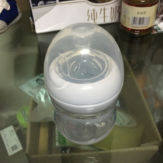 飞利浦新安怡 英国进口 AVENT 宽口径自然原生PP新生儿奶瓶4oz/125ml单个装SCF690/17 晒单图