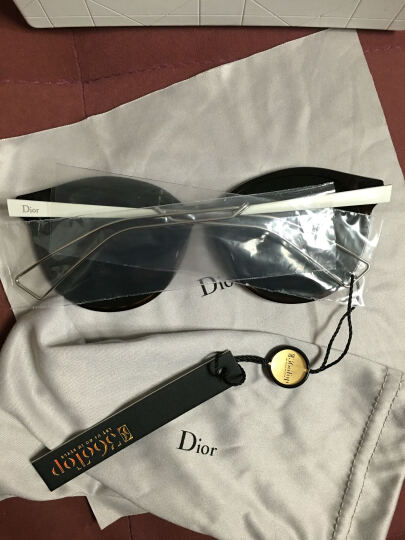 DIOR 迪奥 女款黑色镜框灰色镜片眼镜太阳镜 DIORCONFIDENTK QFEX1 58mm 晒单图
