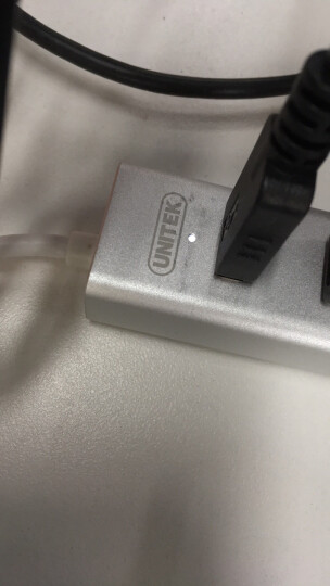 优越者(UNITEK)USB分线器 2.0高速扩展7口HUB集线器1.20米 笔记本台式电脑带外接电源 全铝银Y-2183SL 晒单图