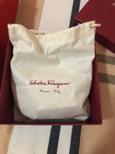 Salvatore Ferragamo 菲拉格慕 男士红色深蓝色牛皮板扣腰带 675542 0688880 100 晒单图