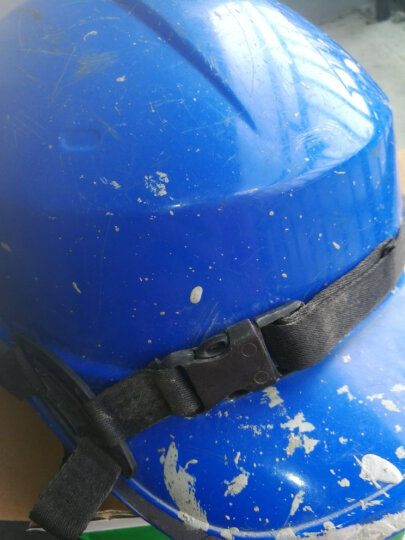 代尔塔旗舰店 ABS材质带荧光条反光条 工地工程 绝缘安全帽 电工 防撞耐高温102018 蓝色 晒单图