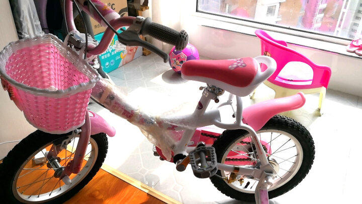 gb好孩子儿童自行车14英寸 迪士尼米妮粉色 JG1488QX-K120D 晒单图