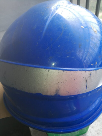 代尔塔(Deltaplus) ABS材质带荧光条反光条 工地工程绝缘安全帽电工防撞耐高温102018 橙色 晒单图