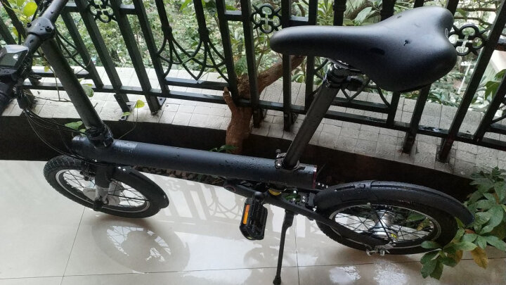 米家（MIJIA）小米 米家骑记自行车 电动车 智能电助力 力矩传感折叠自行车 电动自行车 黑色 晒单图