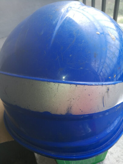 代尔塔旗舰店 ABS材质带荧光条反光条 工地工程 绝缘安全帽 电工 防撞耐高温102018 蓝色 晒单图