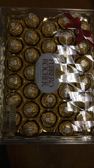 Ferrero Rocher费列罗榛果威化糖果巧克力礼盒32粒钻石装400g 晒单图