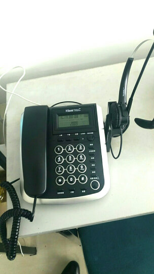 北恩(HION)V200H耳机电话机商务话务耳麦话务员电话适用于话务员/客服/呼叫中心办公固定有绳电话机座机 晒单图