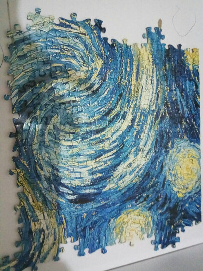 古部 成人拼图1000片 世界名画梵高油画拼图玩具11CF10001770-蒙娜丽莎 晒单图