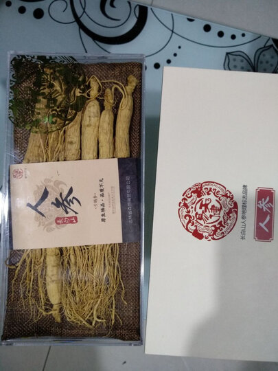 易天健 人参长白山生晒参东北特产白参可泡酒煲汤 80克/盒 晒单图