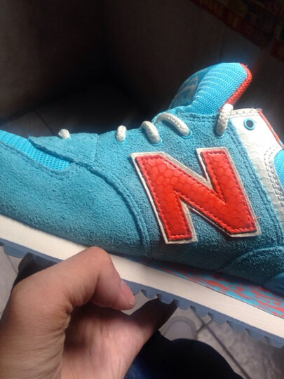 New Balance\/NB 2014新款 透气中性鞋 经典复古鞋 情侣休闲鞋 ML574 ML574CBO\/天蓝色 42--鞋子是残次品,表面的反毛和专卖店大不一样