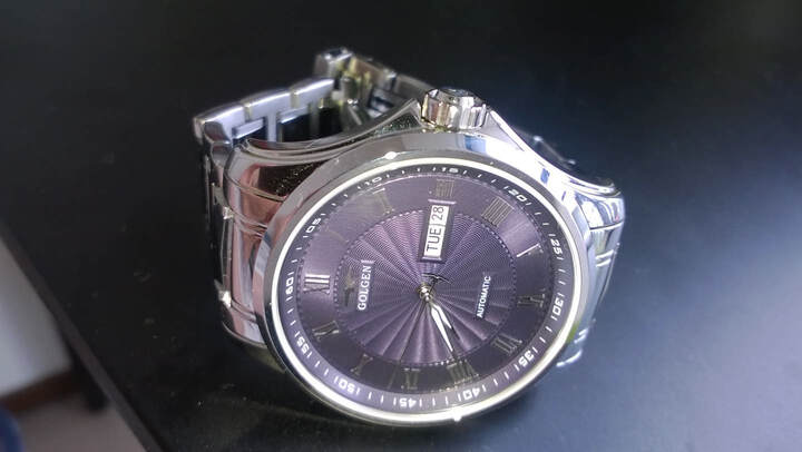 古尊(GOLGEN)钨钢防水全自动机械男士手表1