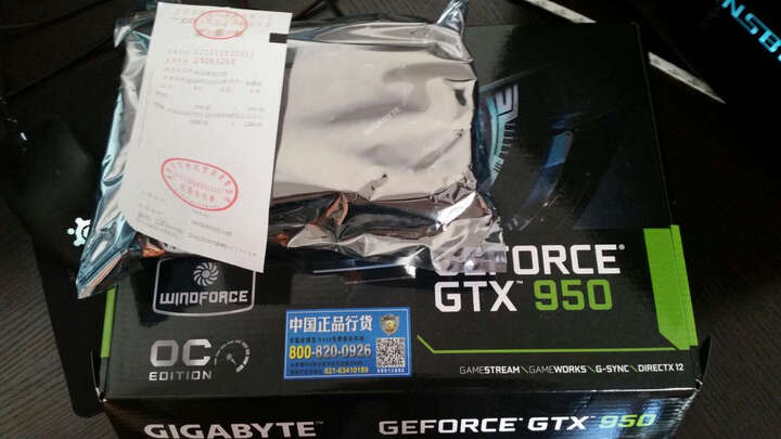 技嘉(GIGABYTE)GV-N950WF2OC-2GD GTX9