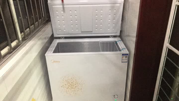 美的(midea)203升 家用冰柜 冷藏冷冻转换冷柜 节能省电卧式冰箱(白色