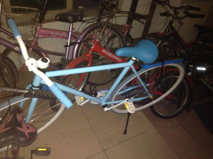 雅士龙 死飞自行车700c 26寸30刀圈 死飞 倒刹