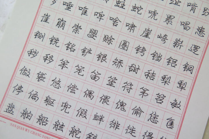 庞中华现代汉语3500常用字行书钢笔字帖 晒单图