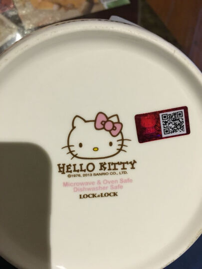 乐扣乐扣(LOCK&LOCK)HELLO KITTY密封型陶瓷保鲜盒容器厨房食品收纳储物盒610ml HKT605粉色 晒单图