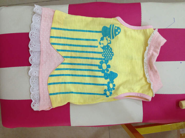 北极绒童装 2014夏季新品女童T恤短袖背心儿