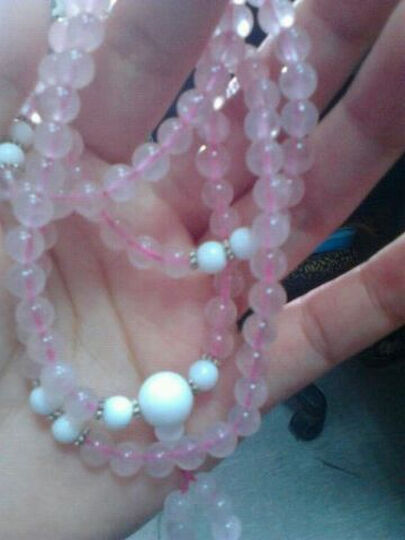 凡音 618活动 3A级纯天然水晶 粉晶女款手链 珠