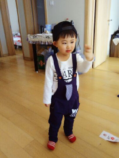 男宝宝背带裤套装春季 婴幼儿童装6-8-12个月