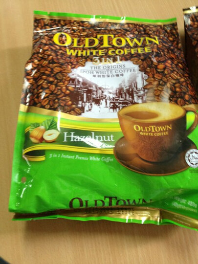 马来西亚进口 OLDTOWN旧街场3合1榛果味白