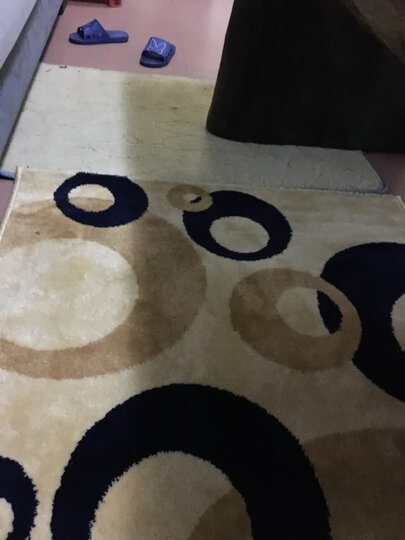 丽家地毯 客厅卧室茶几沙发餐厅简约防滑地毯 米奇5255Y 80*120cm 晒单图