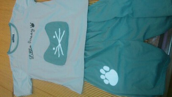 朵纷睡衣短袖时尚睡衣 可爱男女士卡爱卡通条