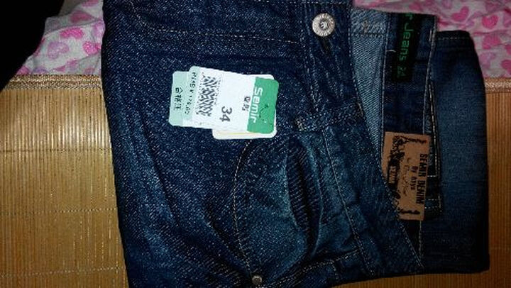 森马semir 男款潮流直筒牛仔裤长裤 男牛仔裤 