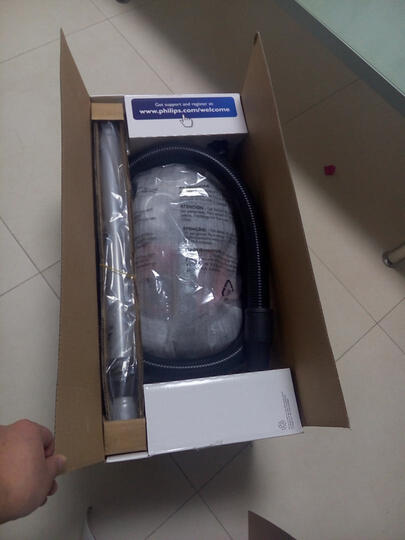 飞利浦(PHILIPS)卧式吸尘器家用大功率大吸力多种吸嘴无尘袋FC8760/81 晒单图