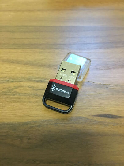 4B USB4.0蓝牙适配器\/接收器 黑色 手机电脑耳