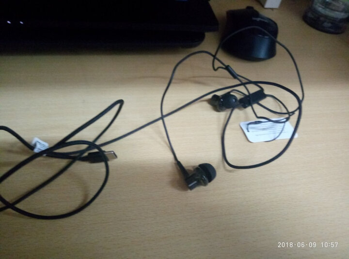 小米(MI)降噪耳机Type-C版 白色 双动圈动铁 入耳式 耳麦 晒单图