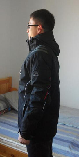 伯希和户外滑雪服男女专业防寒保暖登山服单双板滑雪衣棉服 黑色 M 晒单图