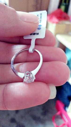 anytime超闪1克拉瑞士人工钻石六爪925纯银镀