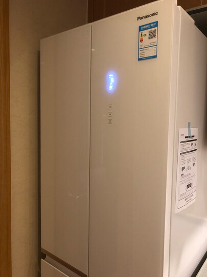 松下多门冰箱NR-DE39TXP-S/D380TX 风冷无霜变频380L双层大冷冻钢化玻璃面板 NR-DE39TXP-S 银色 晒单图