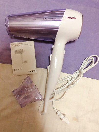 飞利浦(PHILIPS)电吹风机 大功率家用水光机负离子护发奢宠锁水系列吹风筒 HP8279 晒单图