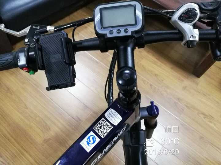 正步(ZB) 电动车自行车可折叠山地电动车锂电池电瓶男女代步车助力自行车 Z26油压前叉400W电机骑士蓝90KM续航 晒单图