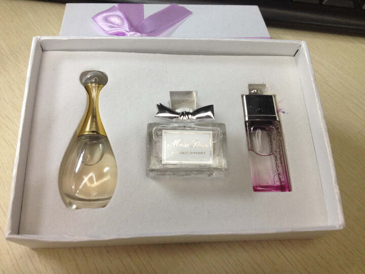 迪奥Dior香水3件套装礼盒装真我5ml花漾小姐5