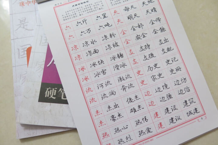 庞中华现代汉语3500常用字行书钢笔字帖 晒单图