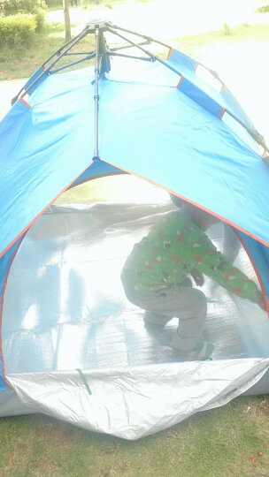 全自动户外帐篷双人防雨野外露营帐篷免搭建3-4人帐篷套装 套餐四（双人帐篷+防潮垫+充气枕+吊床+睡袋） 晒单图