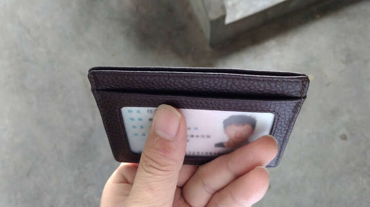佐尔丹妮 超薄驾驶证皮套卡包男士牛皮卡片包证件卡套女迷你小零钱包 卡包名片夹 TE咖啡色 晒单图