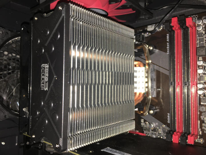超频三(PCCOOLER)东海X4 CPU散热器(多平台/支持AM4/1151/4热管/PWM温控/12CM静音风扇/附带硅脂) 晒单图