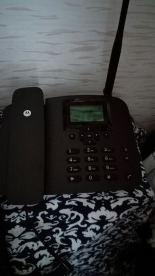 摩托罗拉(Motorola)FW200LC无线插卡电话机无线移动固话办公家用固定座机支持电信手机卡SIM卡(黑色) 晒单图