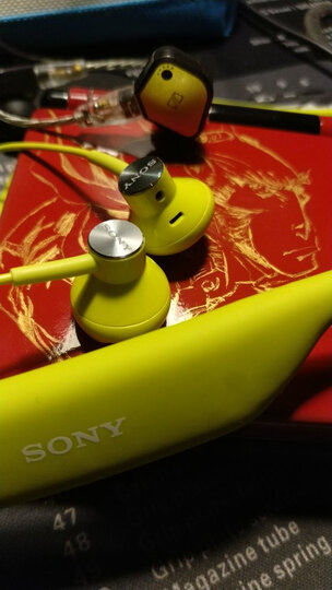 索尼(SONY) SBH70 运动蓝牙耳机 便携立体声 青柠色 晒单图