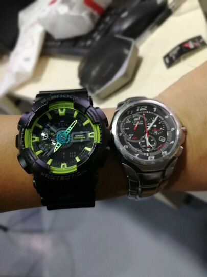 卡西欧(CASIO)手表 G-SHOCK 硬碰硬 男士防震防磁运动手表 自动LED照明石英表 GA-110LY-1A 晒单图