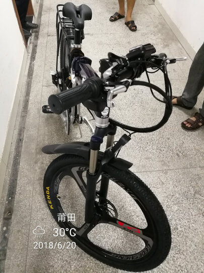 正步(ZB) 电动车自行车可折叠山地电动车锂电池电瓶男女代步车助力自行车 Z26油压前叉400W电机骑士蓝90KM续航 晒单图