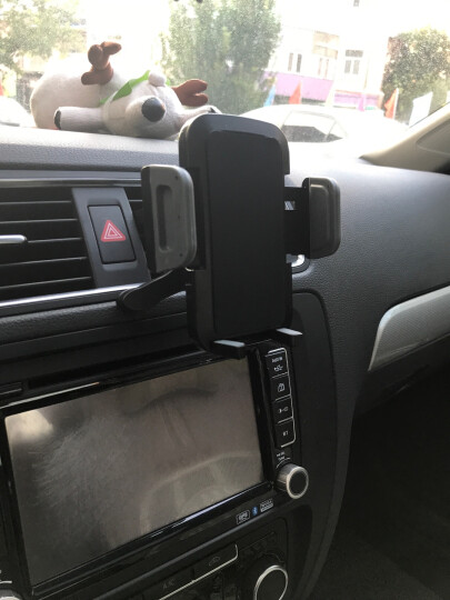 埃普（UP）车载手机支架 LP-5D 汽车用出风口导航支架 双底座卡扣式 苹果华为小米通用手机夹 黑色 晒单图