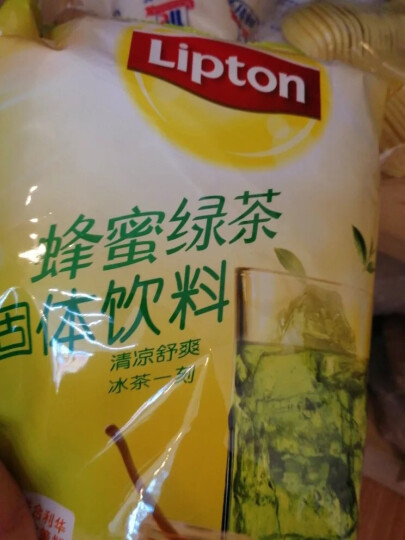 立顿Lipton 蜂蜜绿茶固体饮料500g 速溶茶粉袋装 茶叶 晒单图