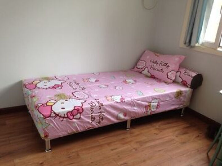 怡凡带床垫单人床1.2米实木床1.35米床1米2宽